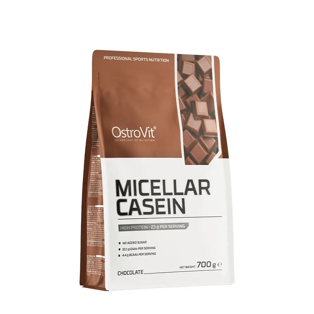 OstroVit Micellar Casein 700 g chokolade – langsomt proteinpulver til natten