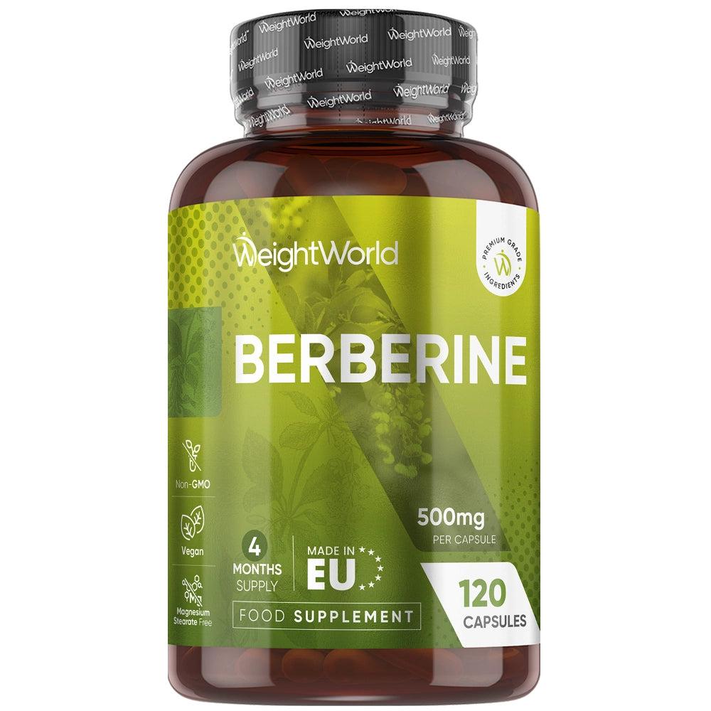 WeightWorld Berberine 500 mg 120 kapsler beholder til blodsukker og hjerte