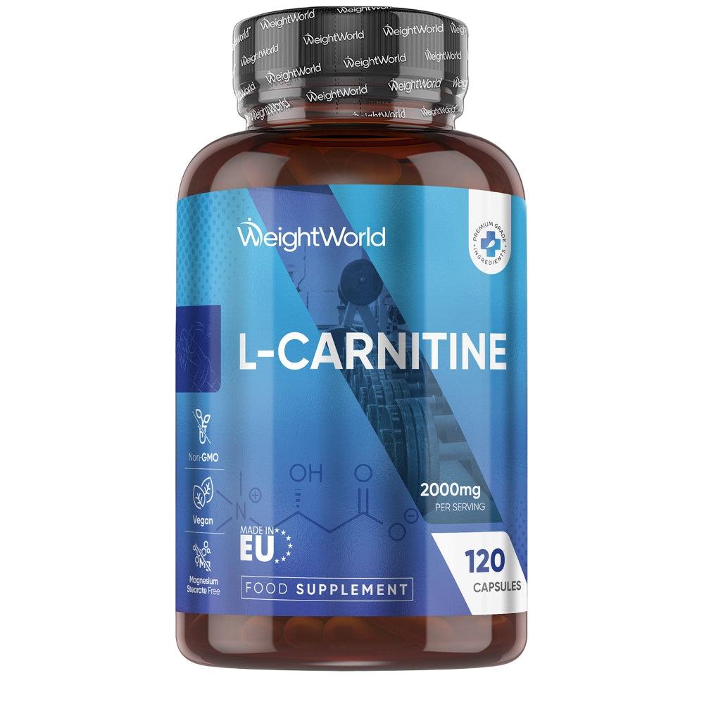 WeightWorld L-Carnitin 2000 mg 120 kapsler i hvid dåse