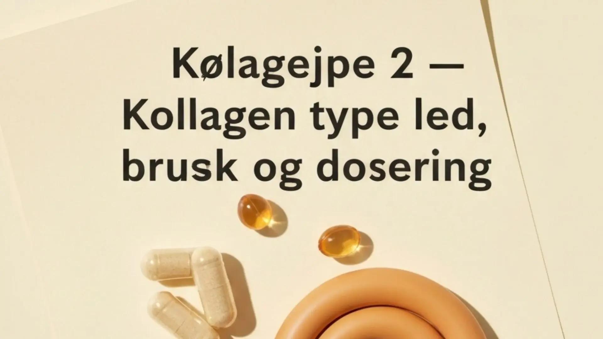 Kollagen type 2 – guide til led, brusk og dosering