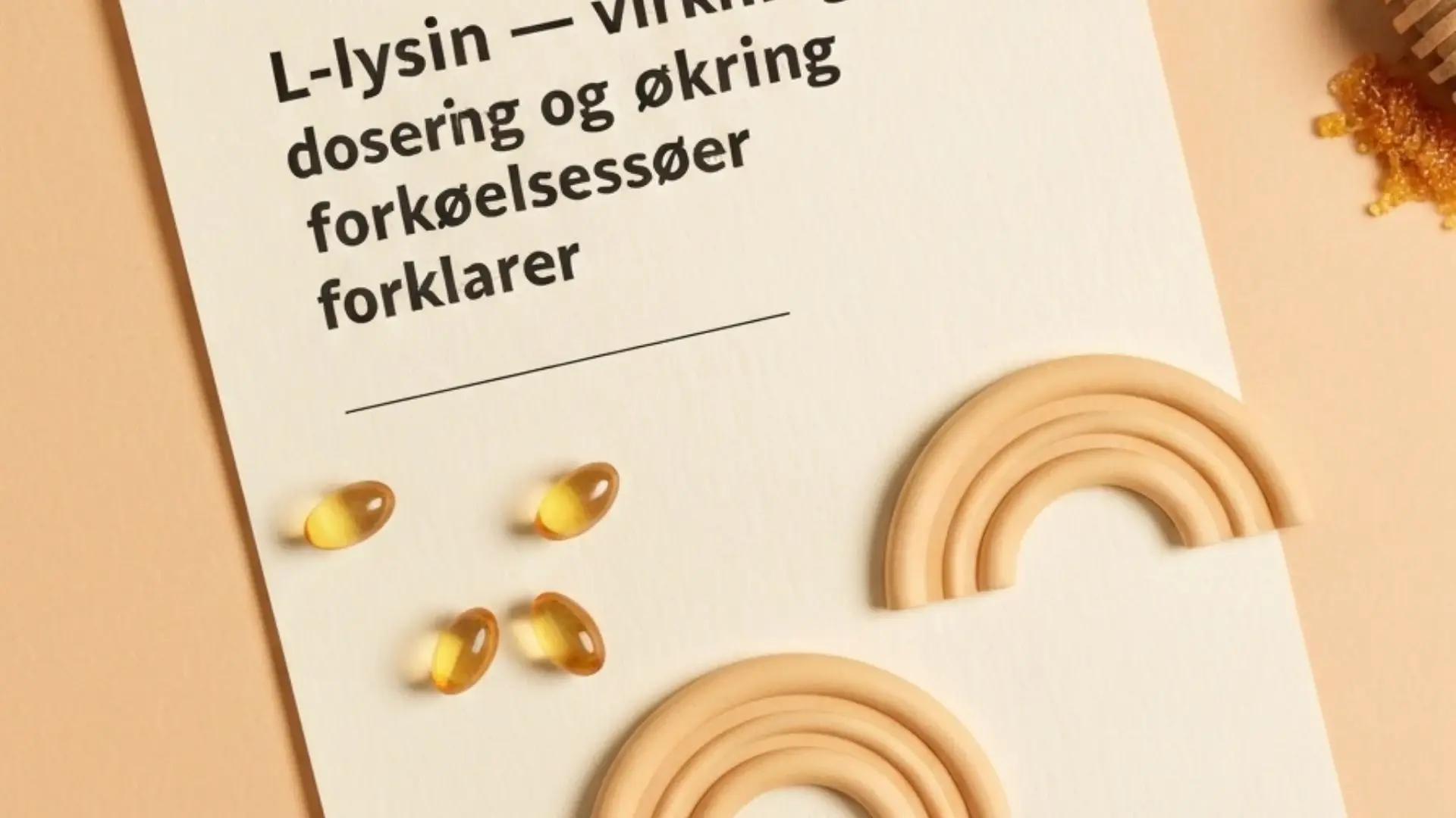 L-lysin – virkning, dosering og forkølelsessår forklaret