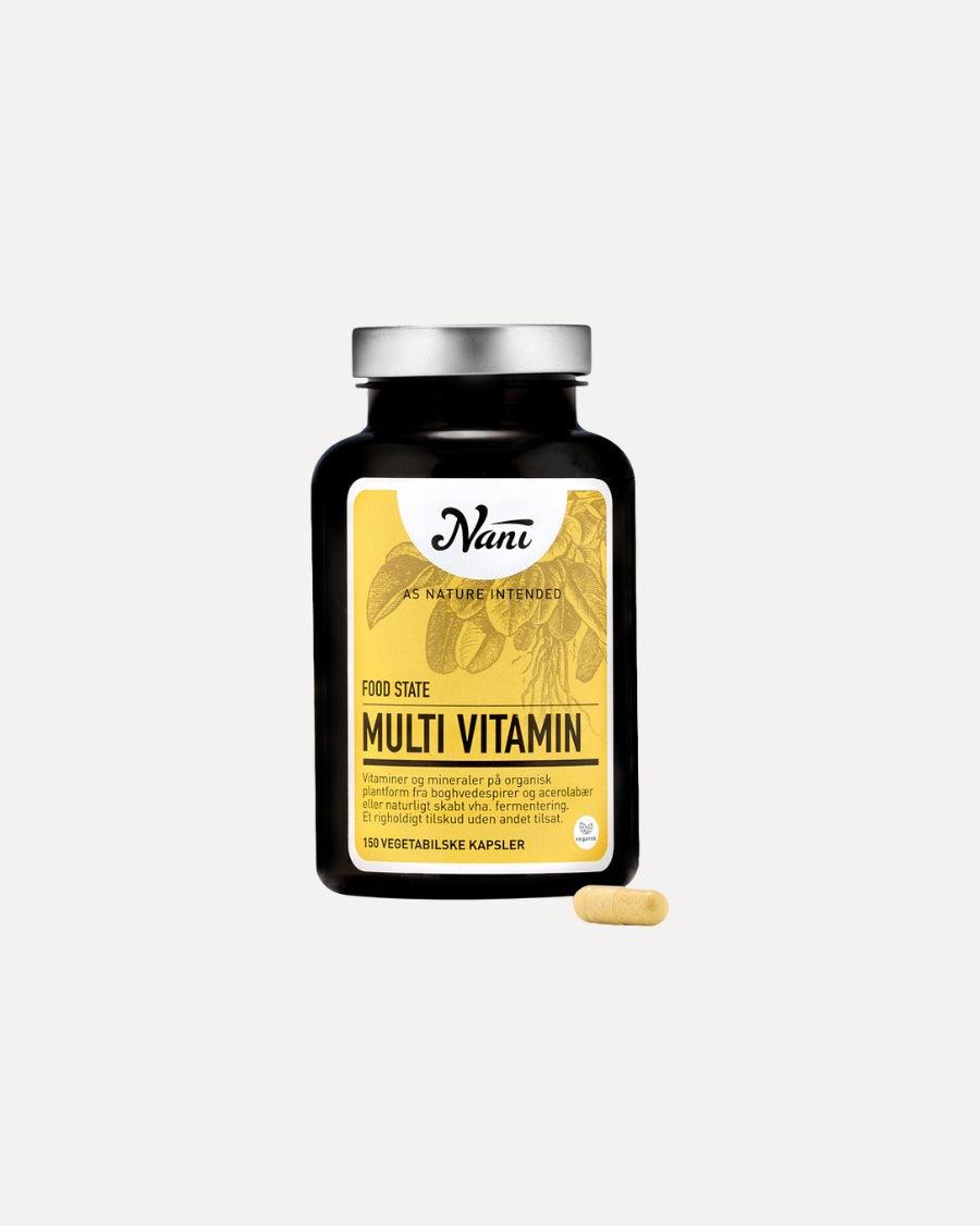 Nani Multivitamin Food State 150 tabletter – naturbaseret multivitamin til hår og generel sundhed