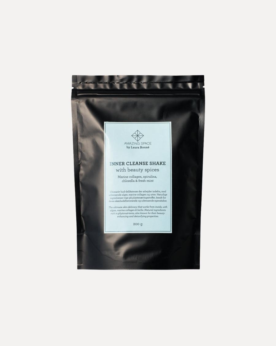 Inner Cleanse Shake med marint kollagen, spirulina og chlorella i frisk mynteduft