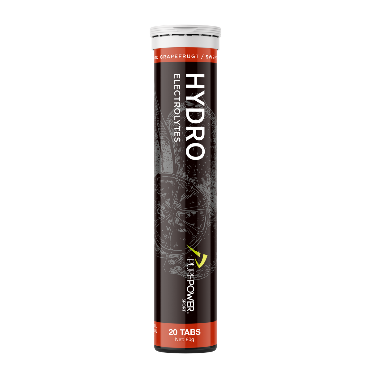 PurePower Hydro Sød Grape elektrolyt-brusetabletter, 20 stk