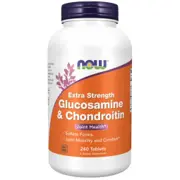 NOW Foods Glucosamine Chondroitin Extra Strength 240 tabletter beholder