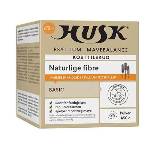 HUSK Psyllium Mavebalance 450 g pulver i grøn dåse