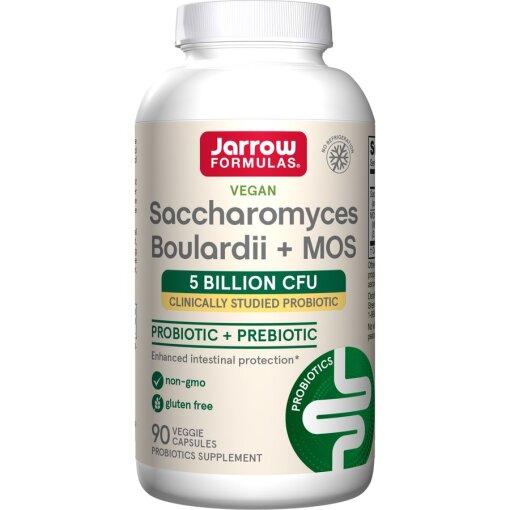 Jarrow Formulas Saccharomyces Boulardii + MOS 90 kapsler i hvid dåse