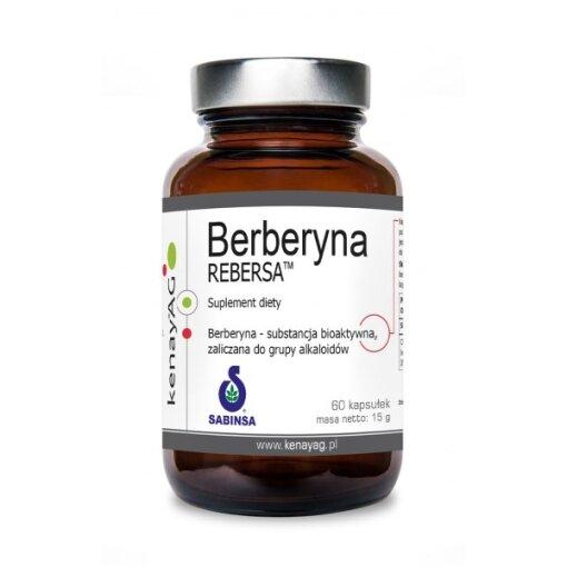 Kenay Berberine Rebersa 60 kapsler beholder med berberin fra berberis-rod