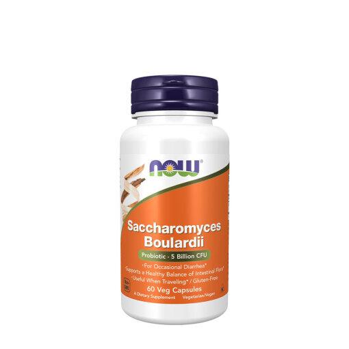 NOW Foods Saccharomyces Boulardii 60 vegetabilske kapsler i hvid dåse