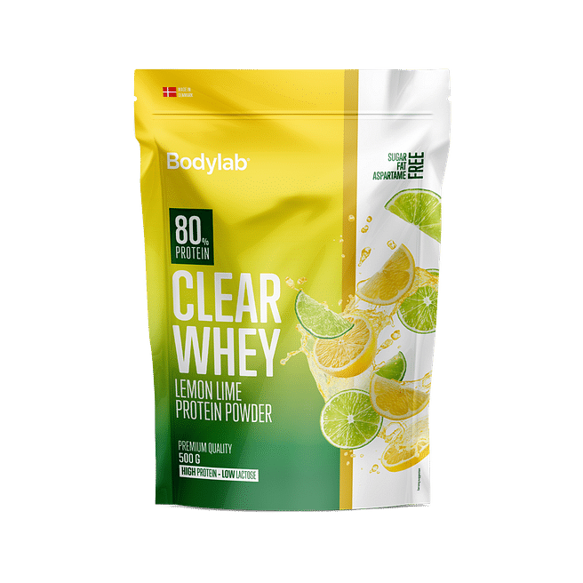 Bodylab Clear Whey Lemon og Lime klar proteindrink 500 g