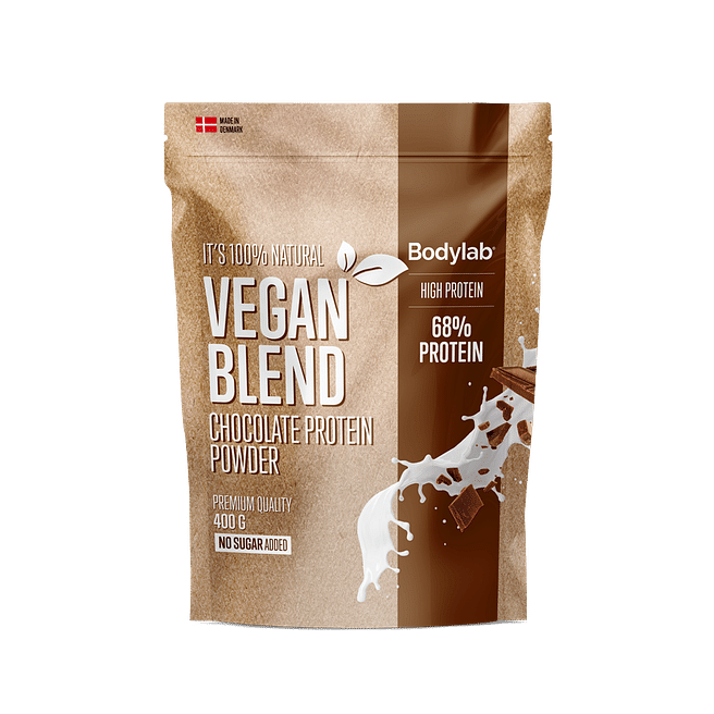 Bodylab Vegan Protein Blend chokolade planteprotein 400 g