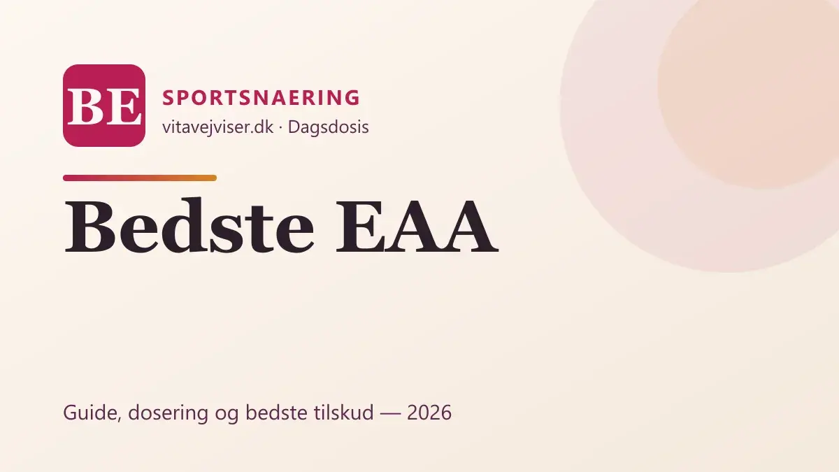 Bedste EAA 2026 – sådan vælger du essentielle aminosyrer