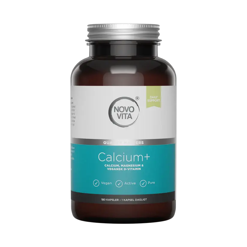 Novo Vita Calcium+ 180 kapsler med calcium, magnesium og D3